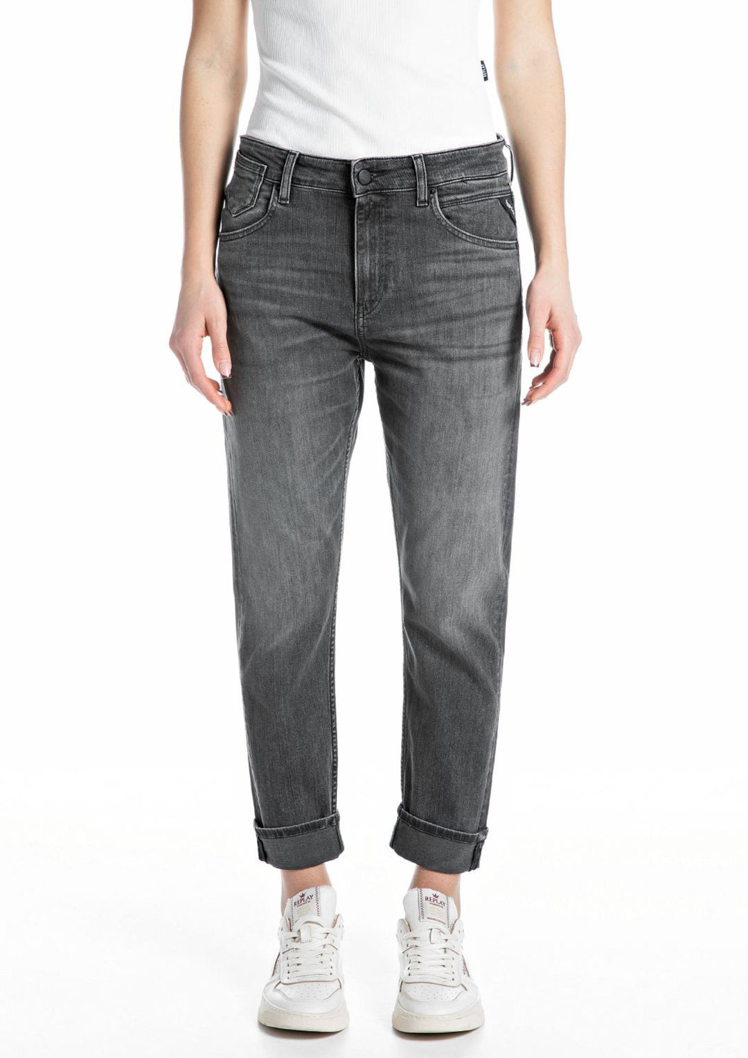 Replay - Marty - Slim Boy Fit - Jeans - Black Strech Denim