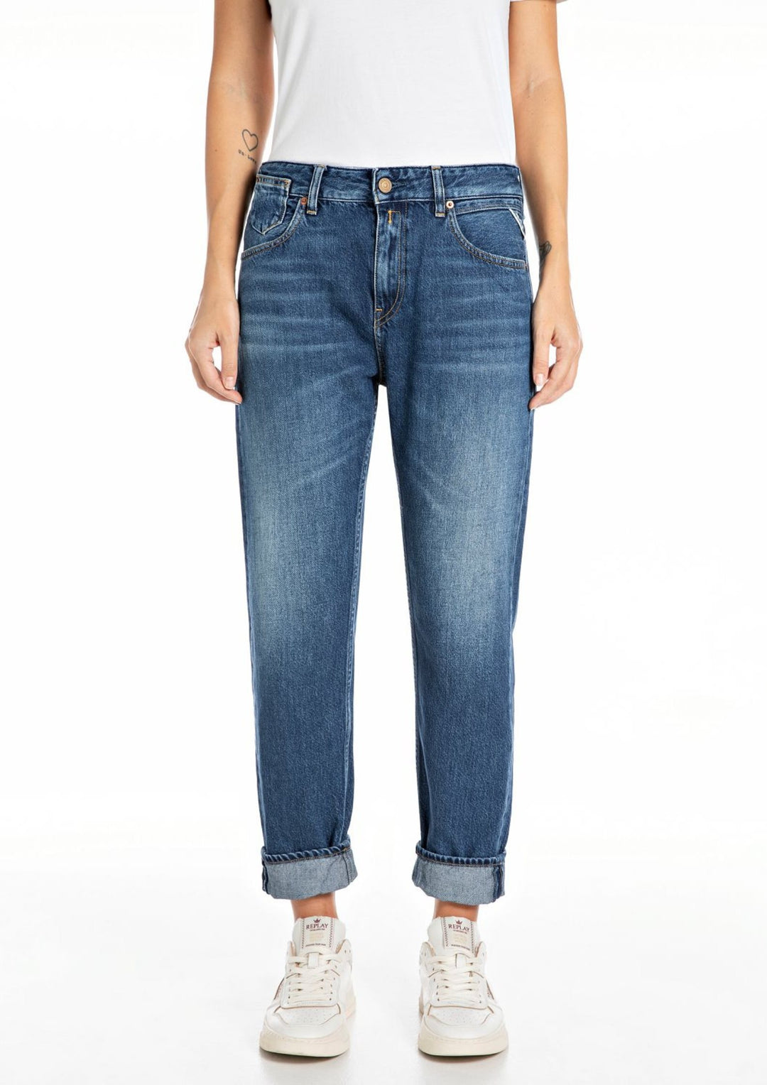 Replay - Marty Jeans - Slim Boyfit - Medium Blue