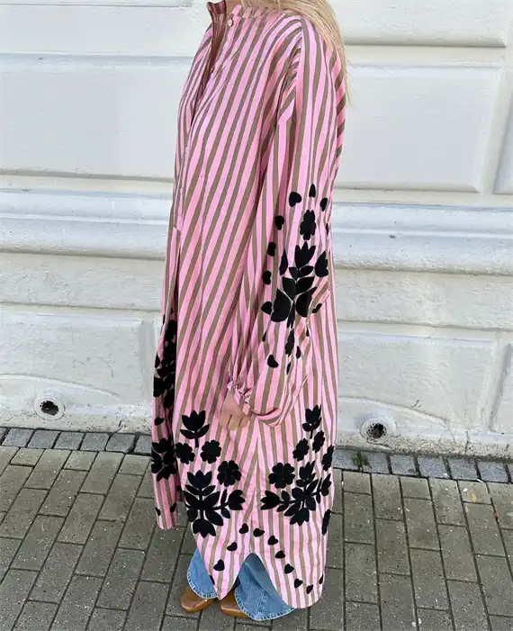 Sissel Edelbo - Rikke Kjole - Pink Stripes - Onesize