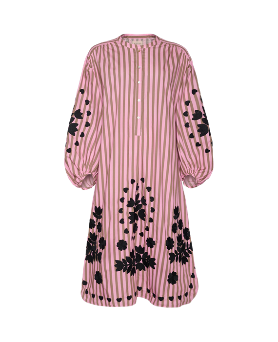 Sissel Edelbo - Rikke Kjole - Pink Stripes - Onesize