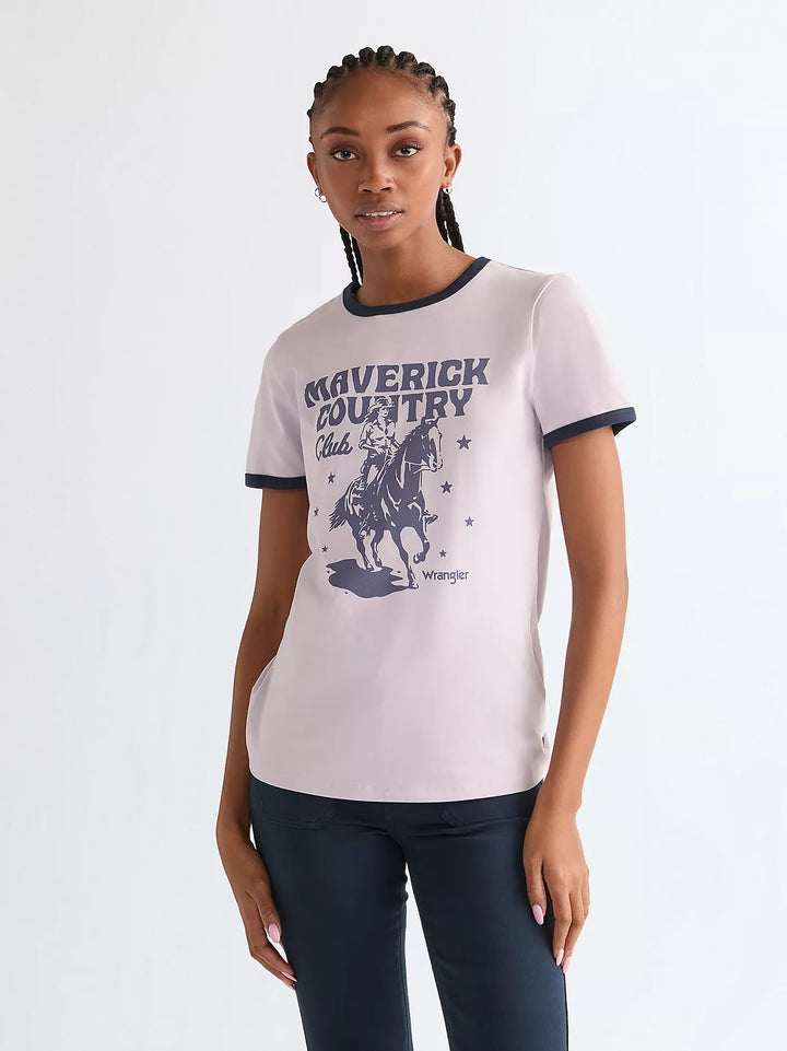 Wrangler - Ringer T-Shirt - Evening Haze