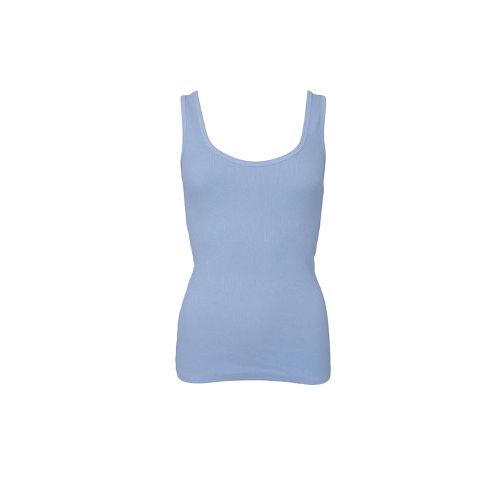 Black Colour – Vibs Tank – Light Blue