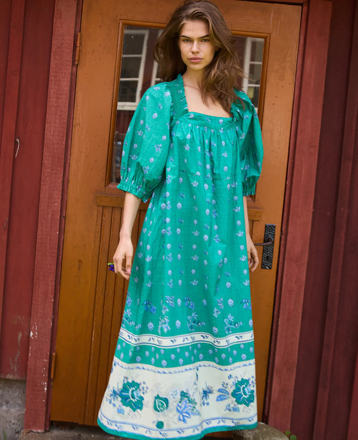 Sissel Edelbo -Ronda Kjole - Green - ONESIZE