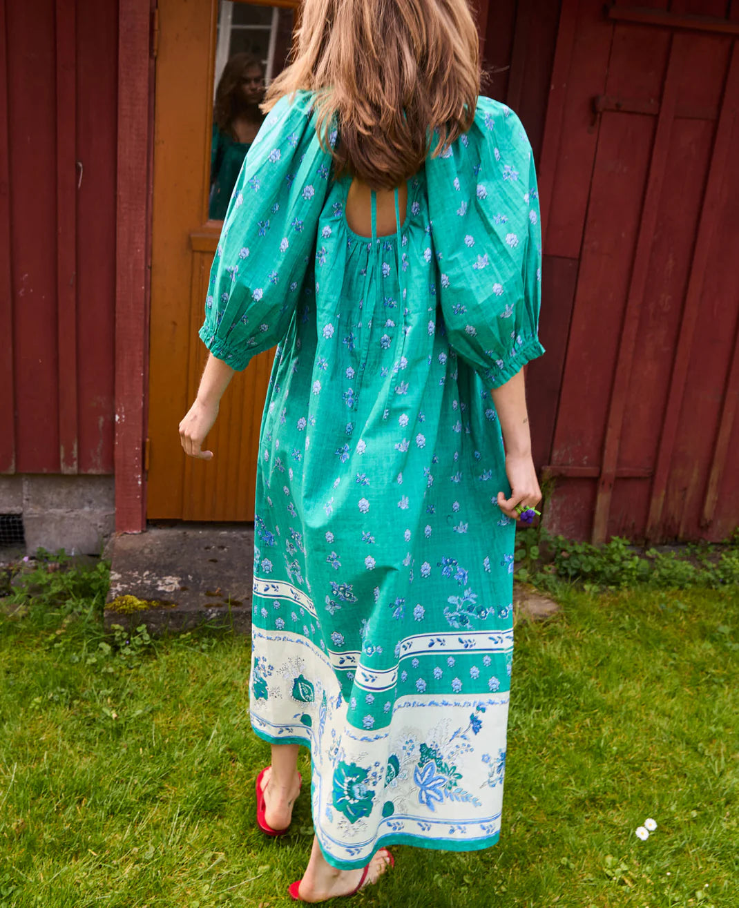 Sissel Edelbo -Ronda Kjole - Green - ONESIZE