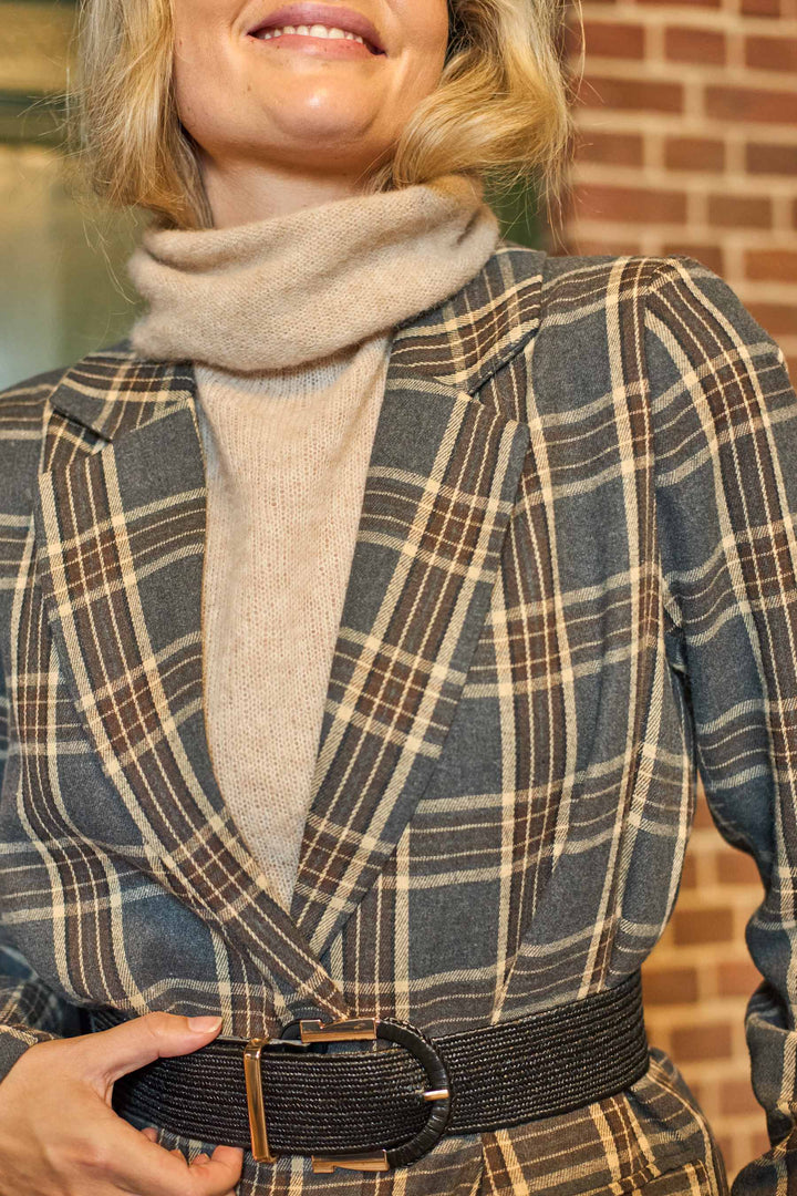 Black Colour - Nellie Blazer - Grey