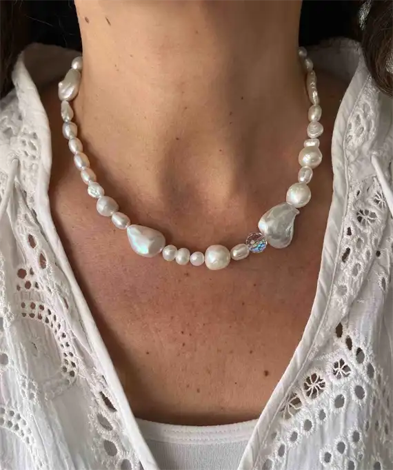 Nuni - Saga Halskæde - Pearl - Onesize