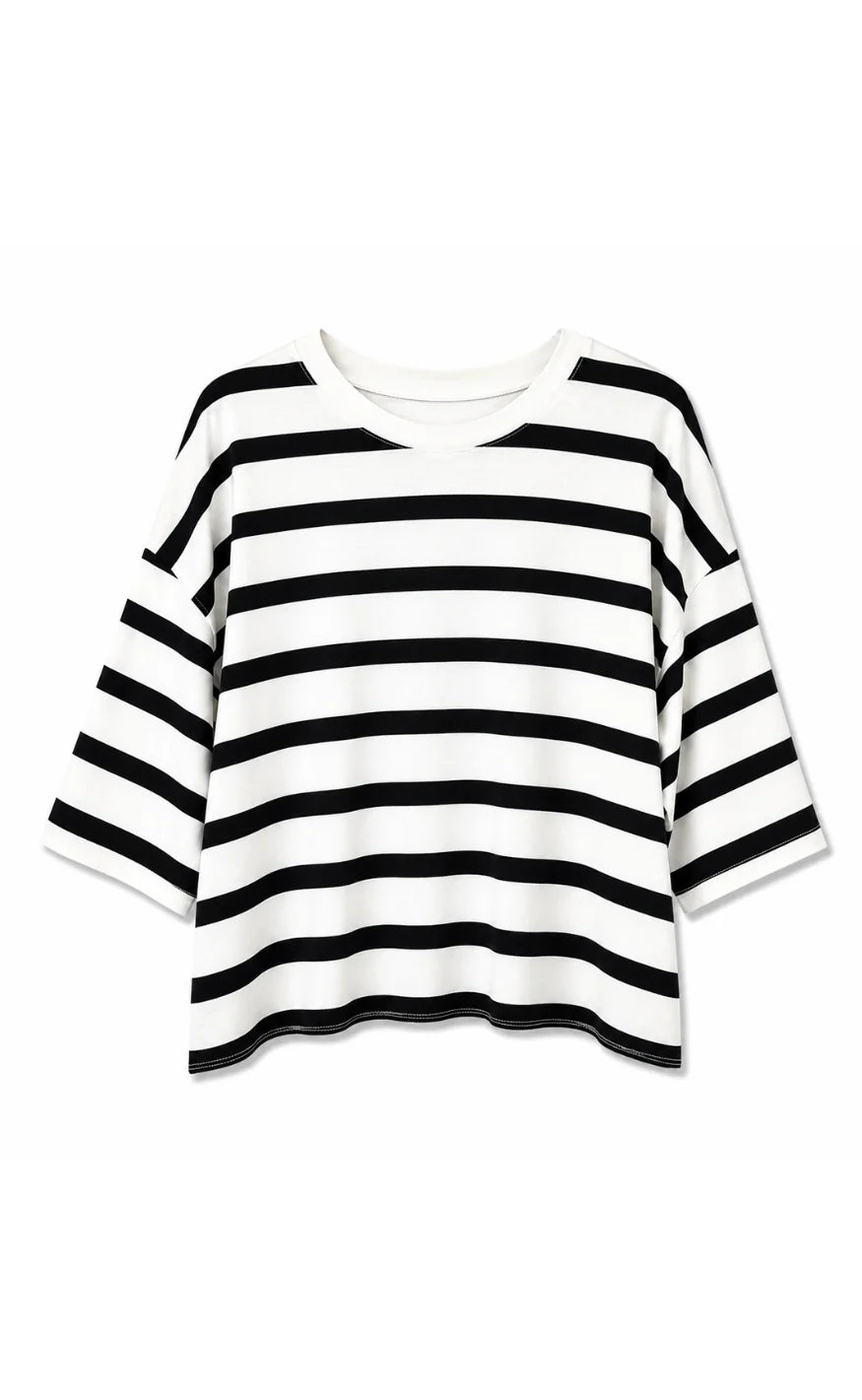 Marta - Sage Tee - Black - ONESIZE