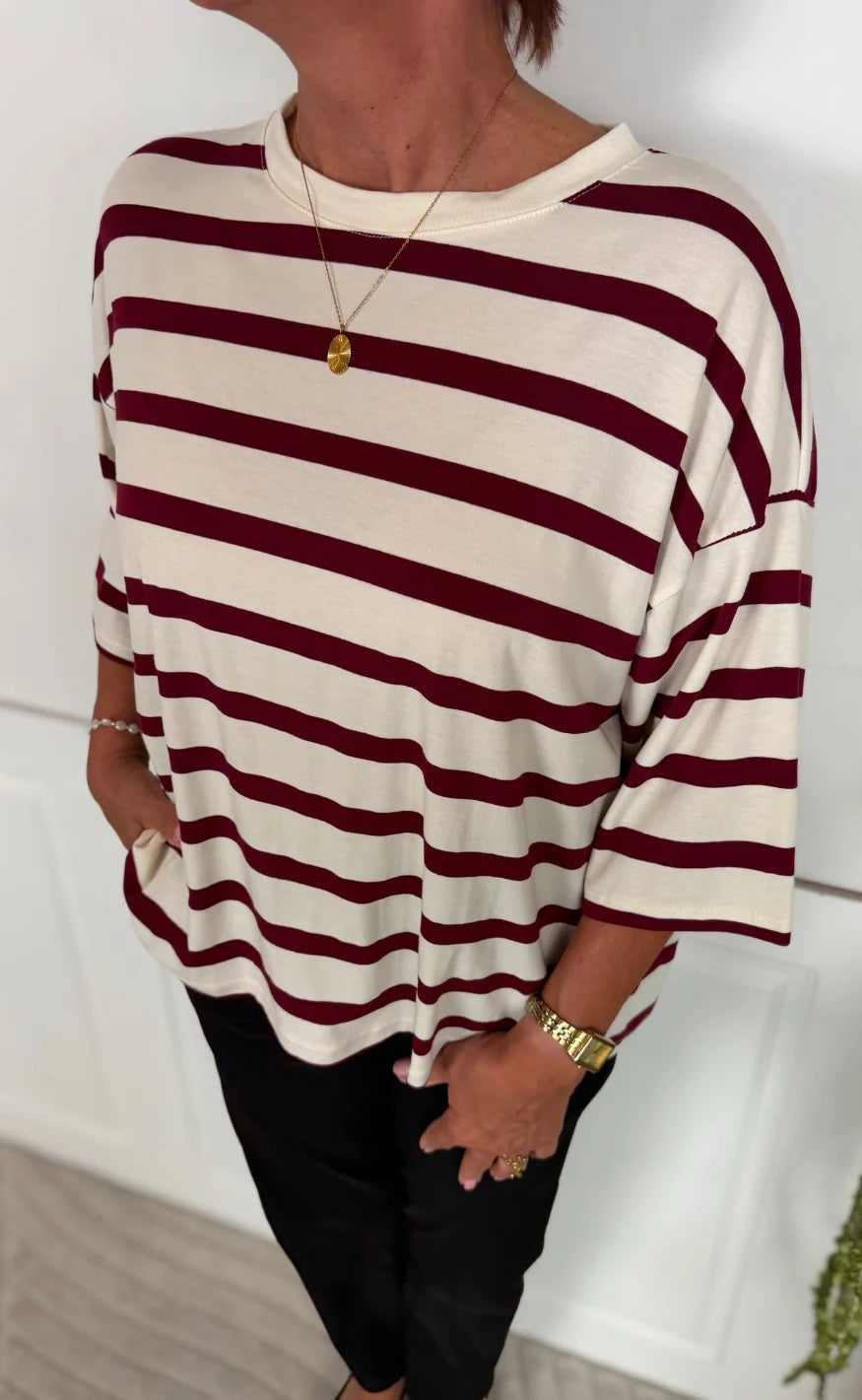 Marta - Sage Tee - Vino - ONESIZE