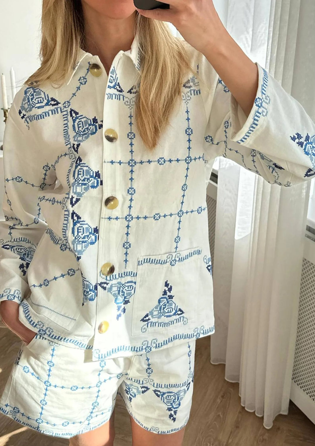 Sissel Edelbo - My Jakke - Ecru Blue