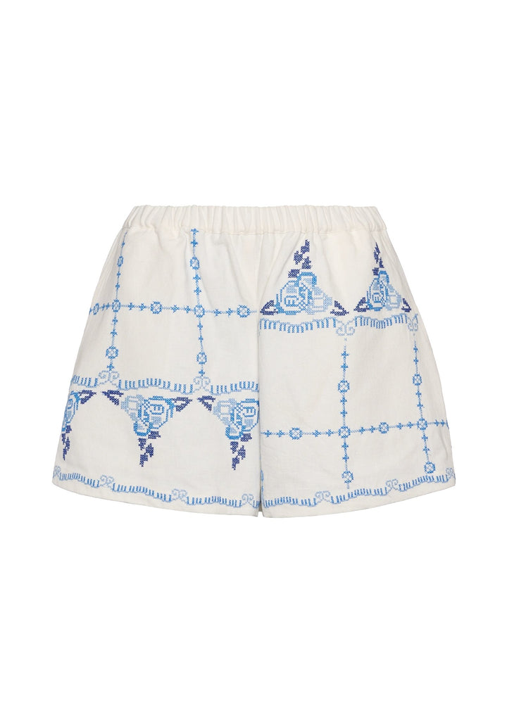 Sissel Edelbo - Myra Shorts - Ecru Blue