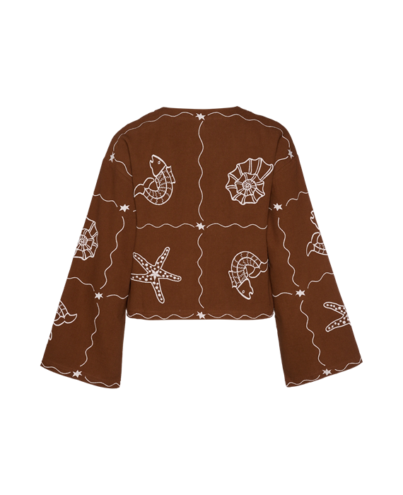 Sissel Edelbo - Seashell Top - Soft Brown - Onesize