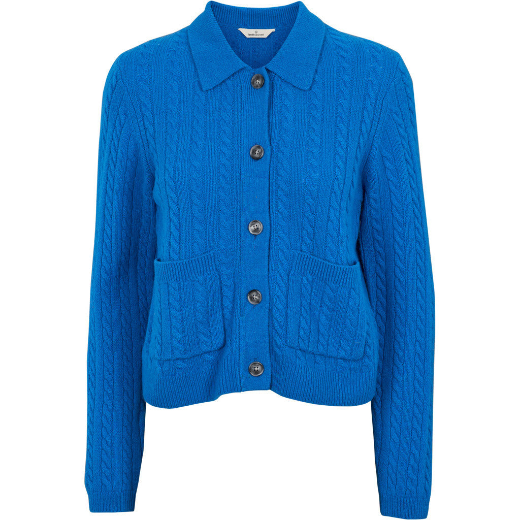 Basic Apparel - Selem Cable Cardigan - Directoire Blue