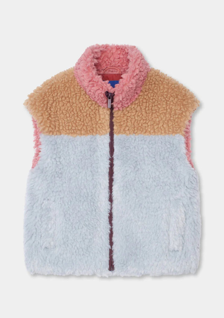 Selfhood - Chunky Teddy Vest - Lightbrown