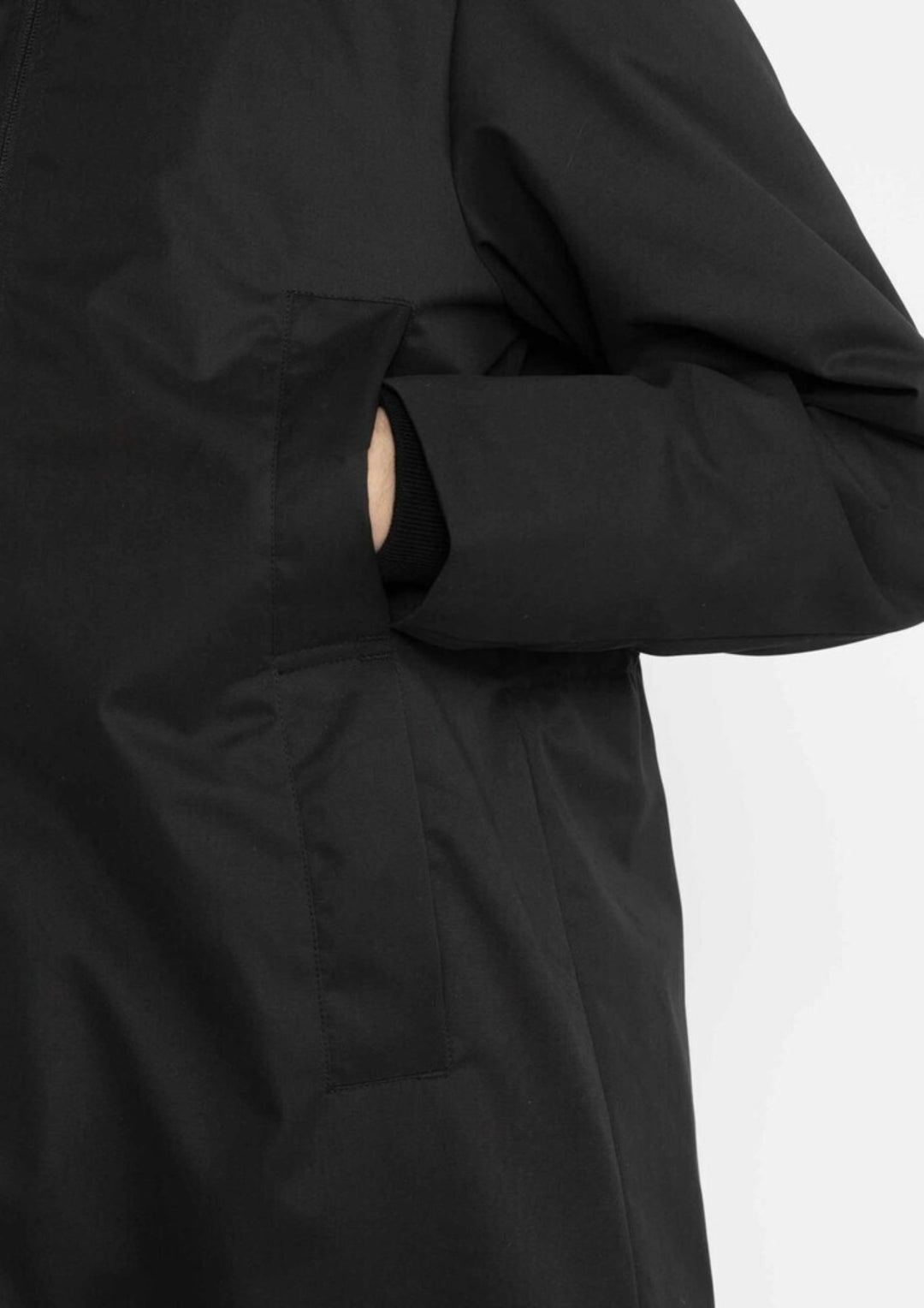 Selfhood - Hooded Coat - Black