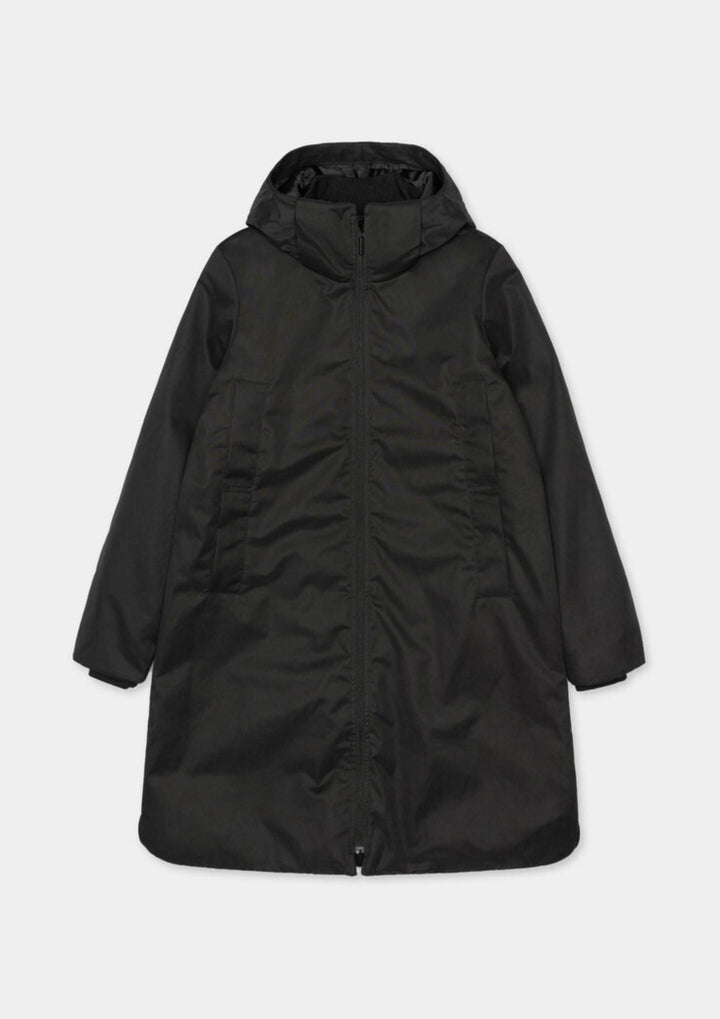 Selfhood - Hooded Coat - Black