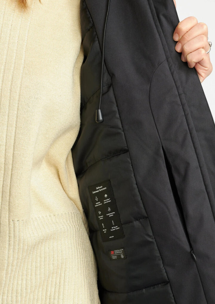 Selfhood - Hooded Coat - Black