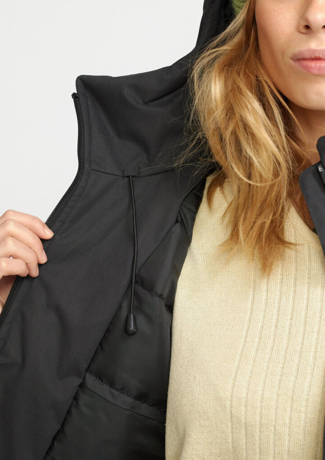 Selfhood - Hooded Coat - Black