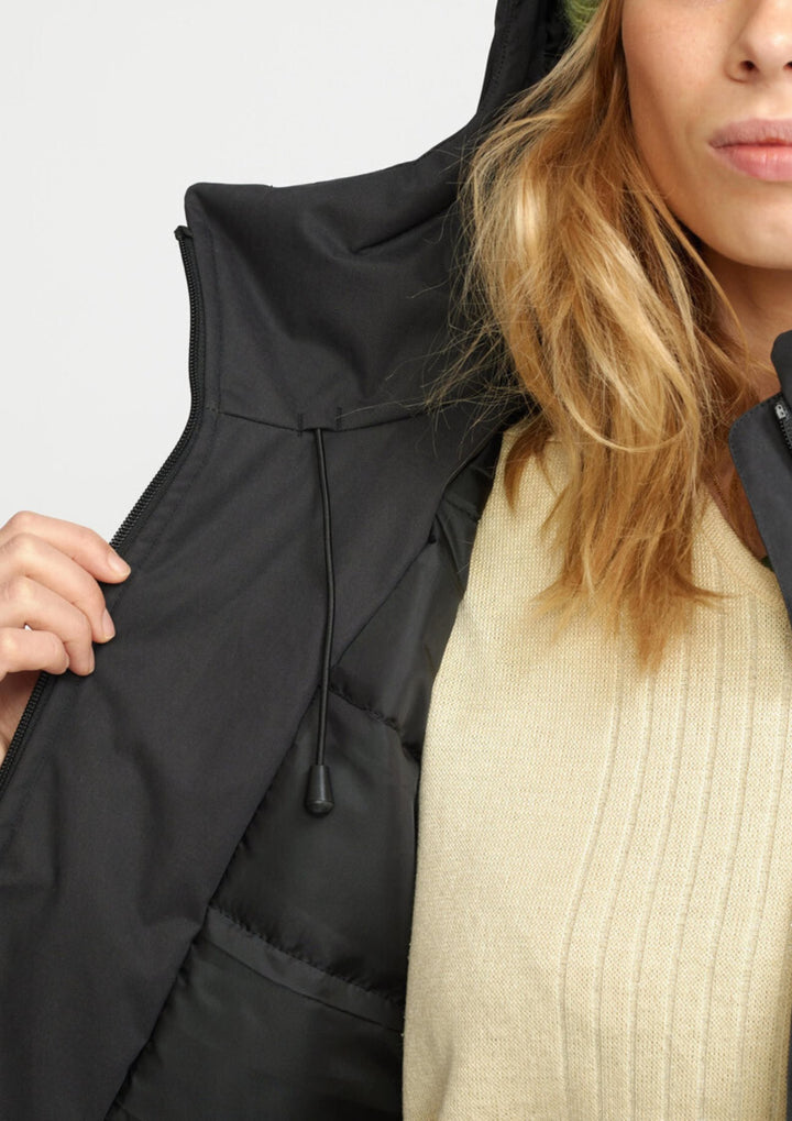 Selfhood - Hooded Coat - Black