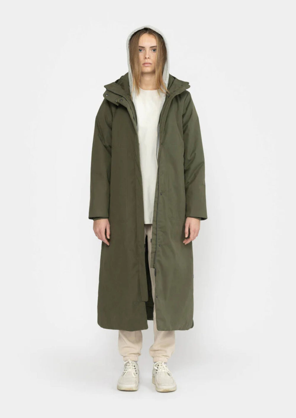 Selfhood - Long Parka Coat - Army