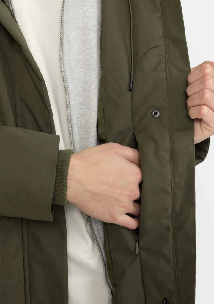 Selfhood - Long Parka Coat - Army