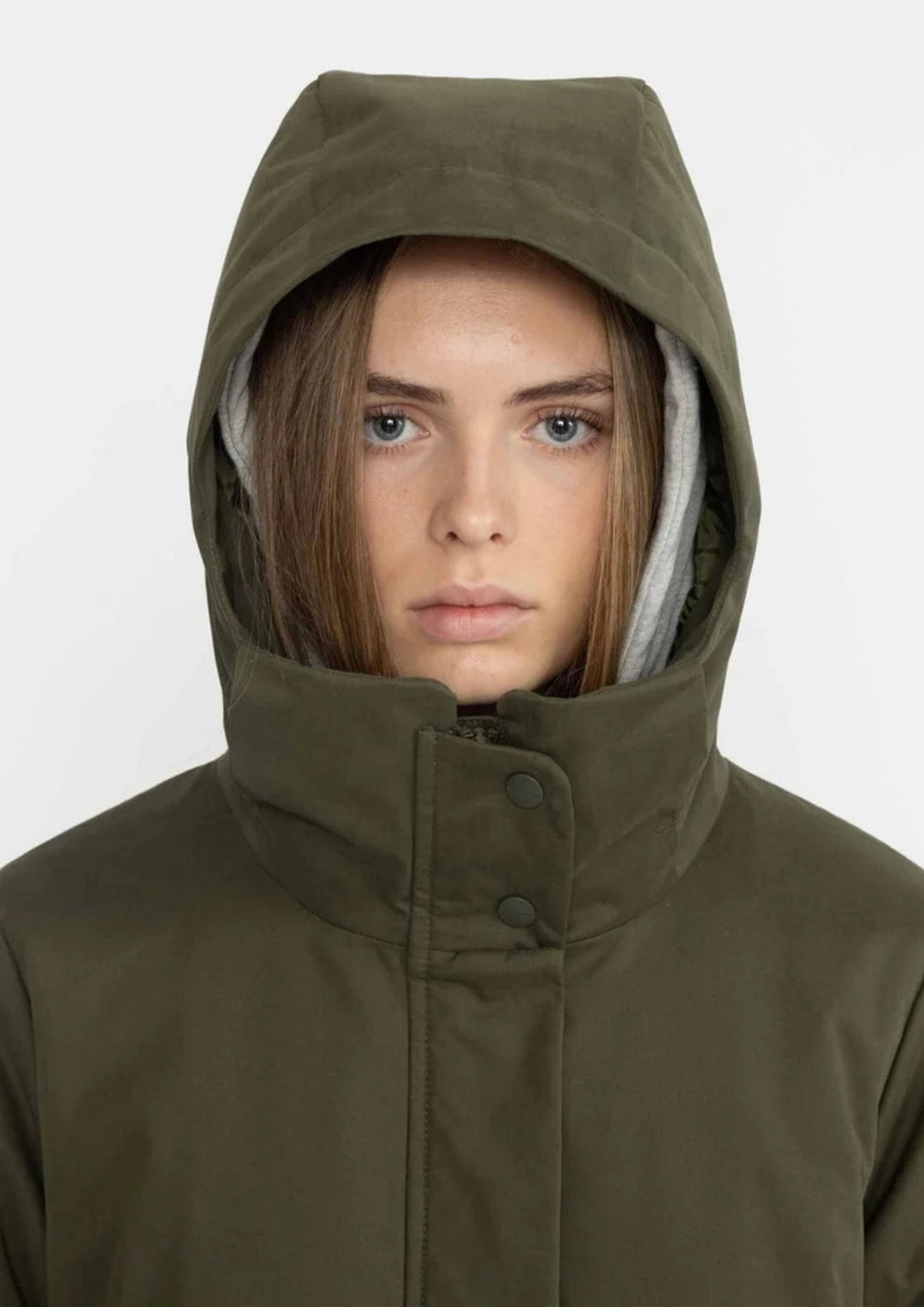 Selfhood - Long Parka Coat - Army