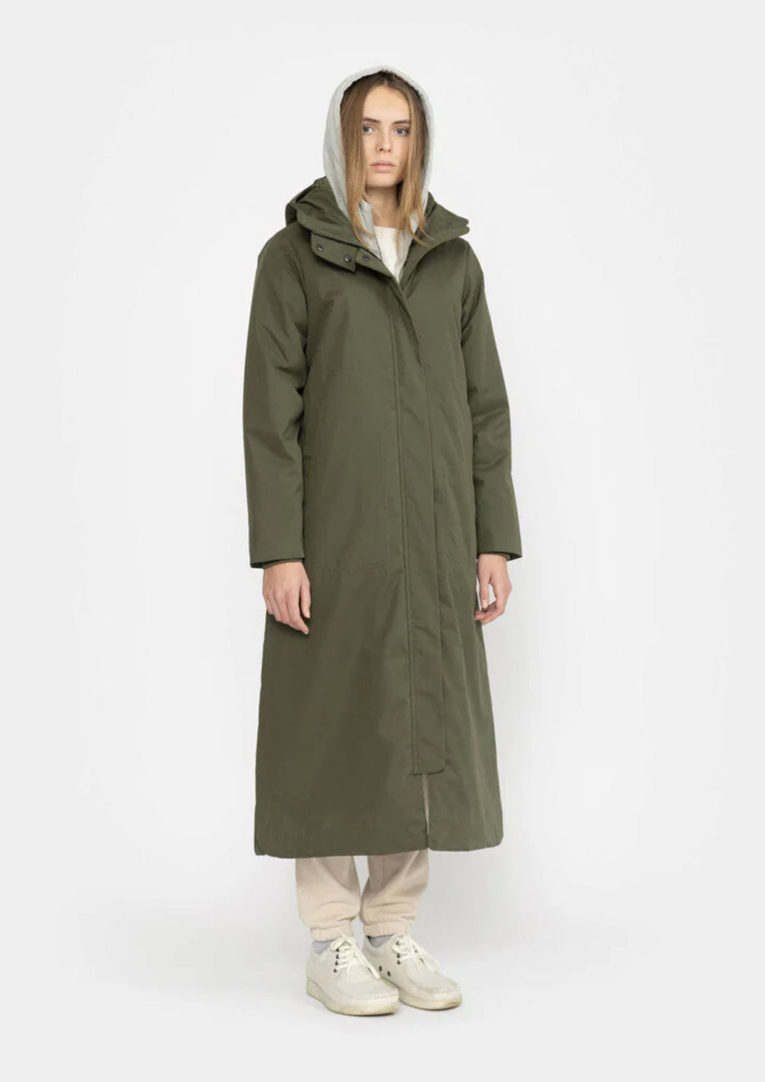 Selfhood - Long Parka Coat - Army