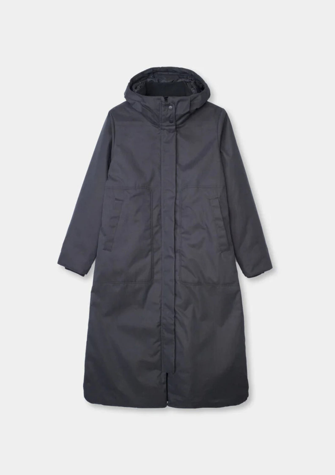 Selfhood - Long Parka Coat - Black