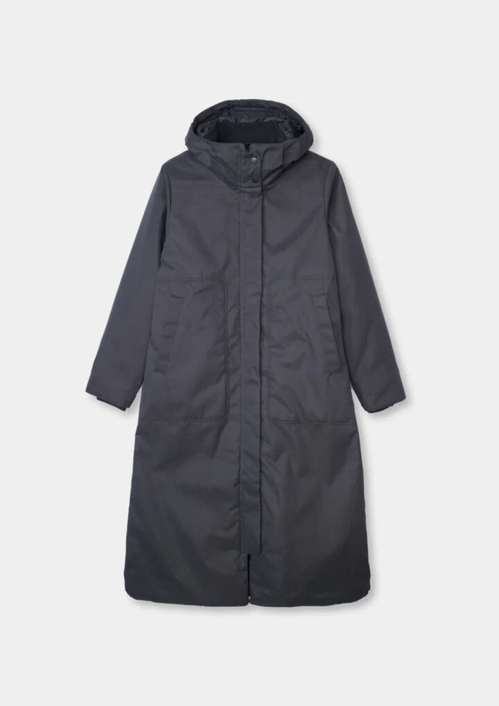 Selfhood - Long Parka Coat - Black