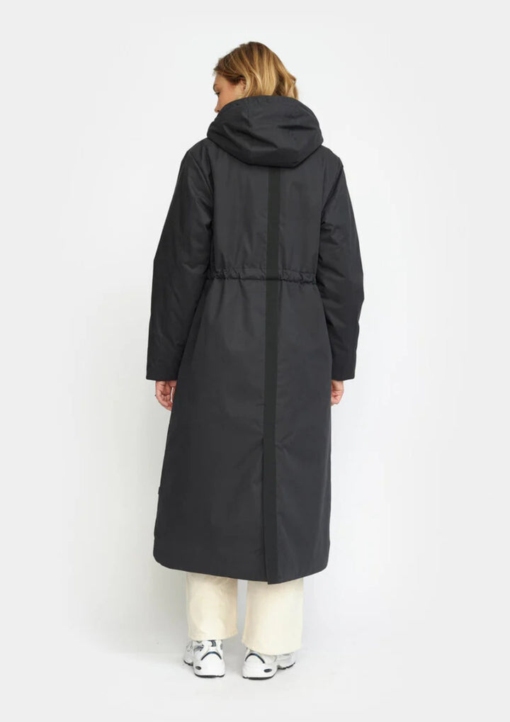 Selfhood - Long Parka Coat - Black