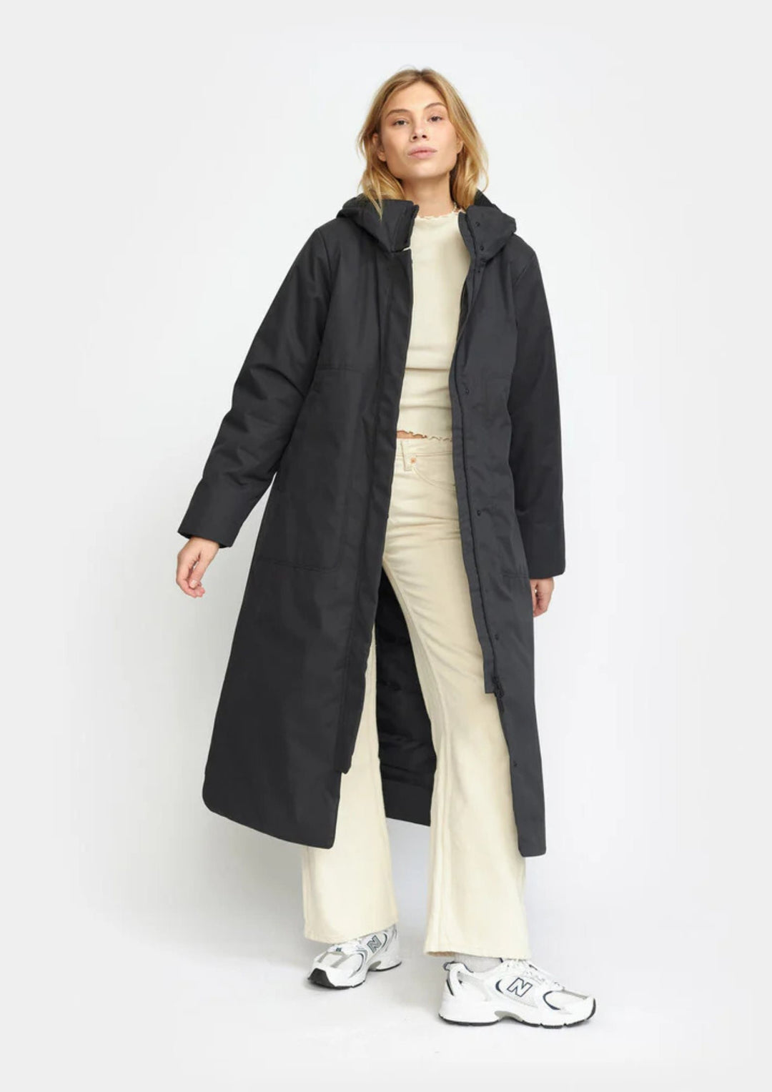 Selfhood - Long Parka Coat - Black