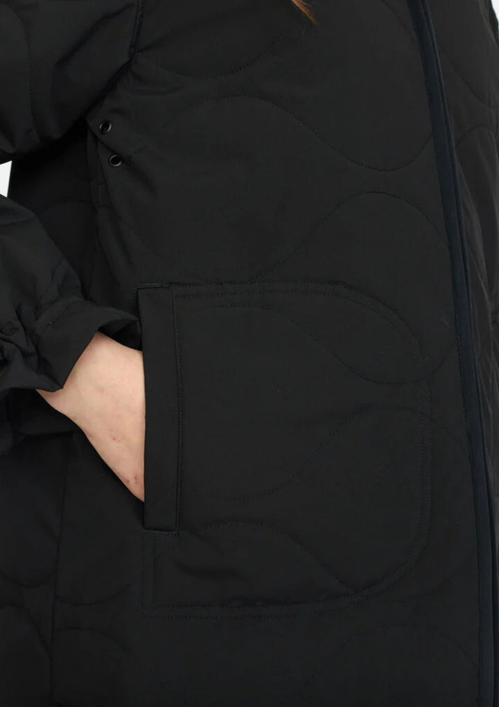 Selfhood - Quilted Coat - Black