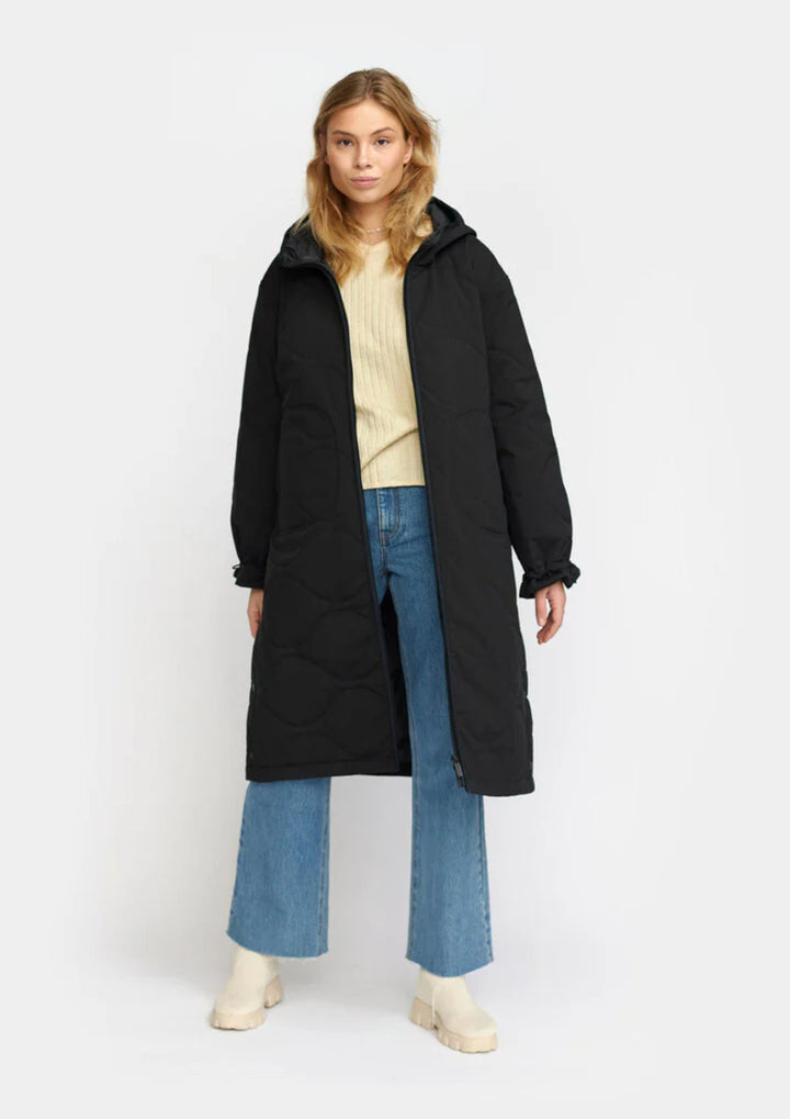 Selfhood - Quilted Coat - Black