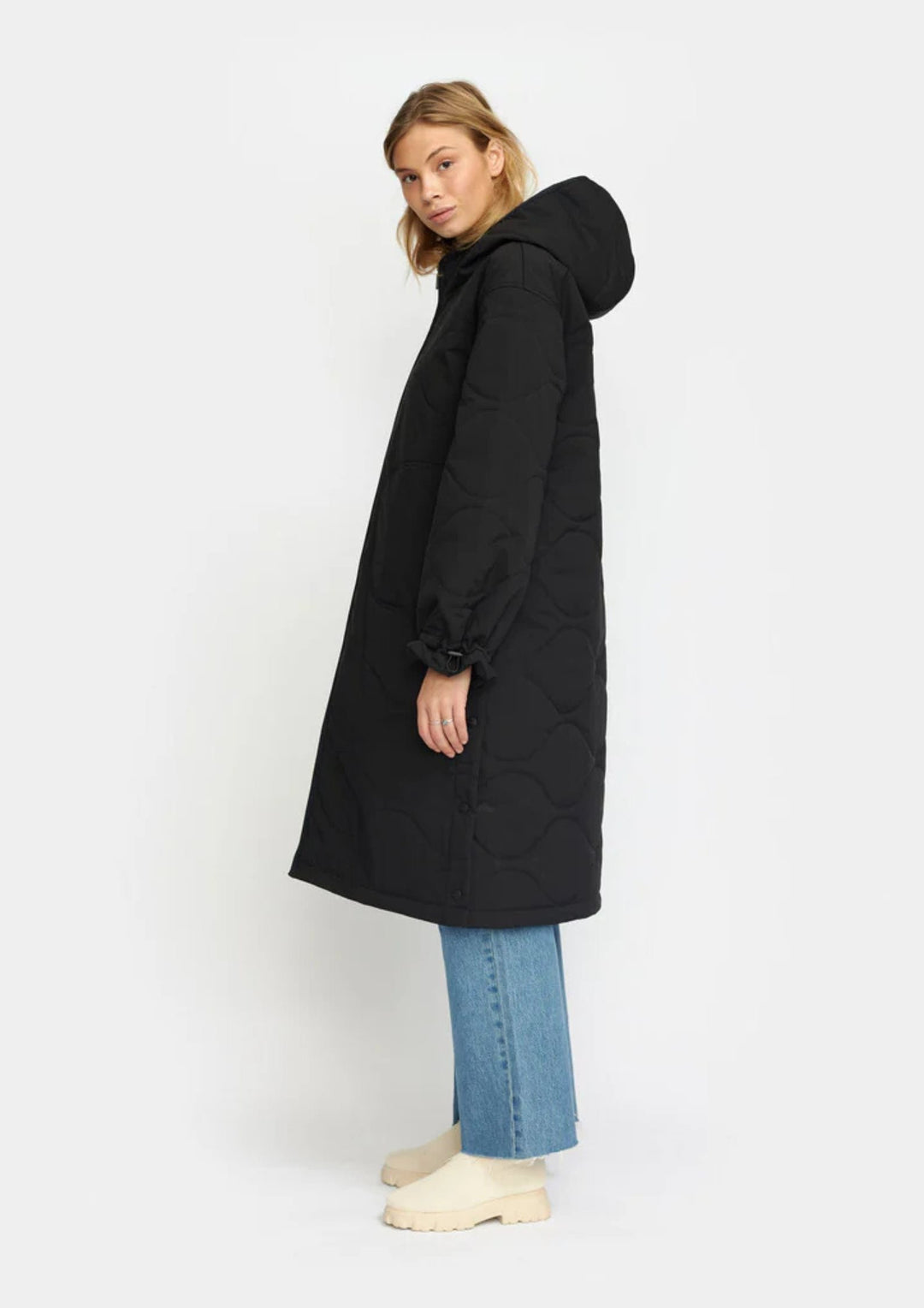 Selfhood - Quilted Coat - Black