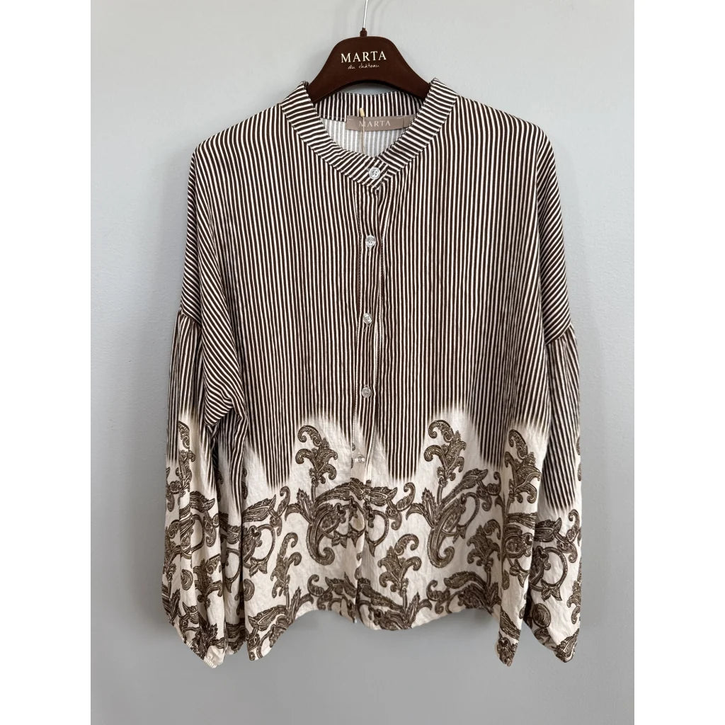 Marta - Sequoia Shirt - Marrone