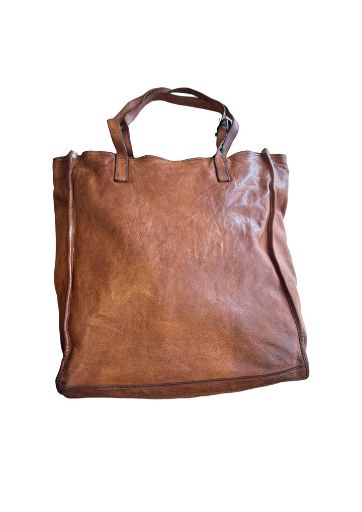 CAMPOMAGGI &amp; CATERINA LUCCHI  - Shoppingtaske - Læder - Cognac - Onesize