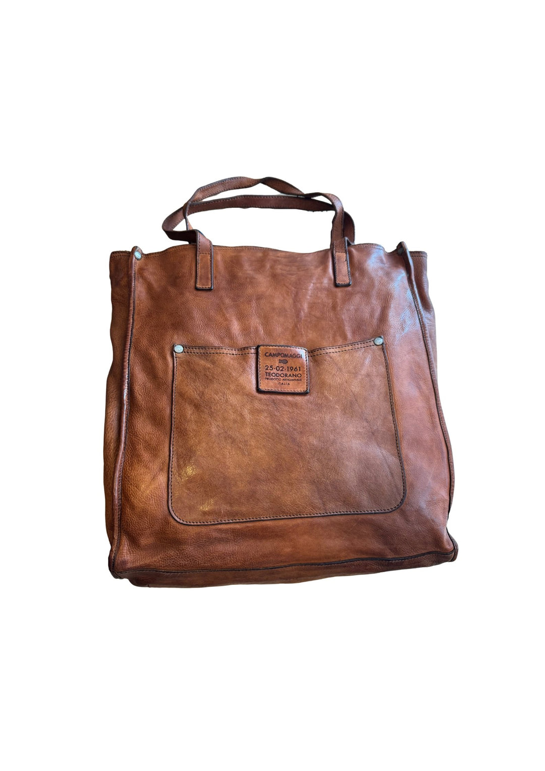 CAMPOMAGGI &amp; CATERINA LUCCHI  - Shoppingtaske - Læder - Cognac - Onesize