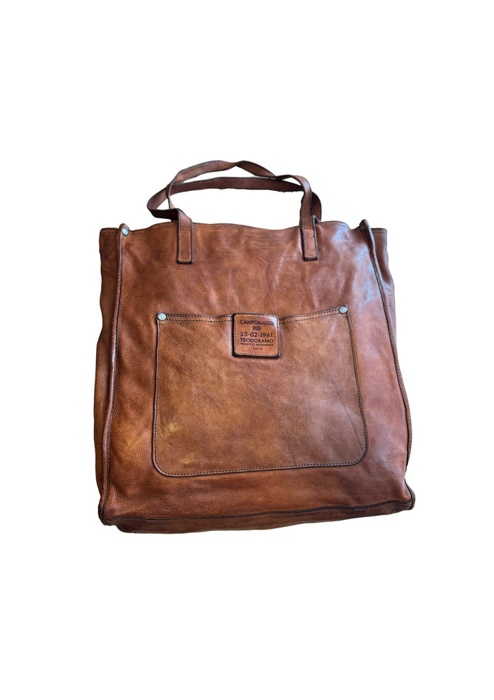 CAMPOMAGGI &amp; CATERINA LUCCHI  - Shoppingtaske - Læder - Cognac - Onesize