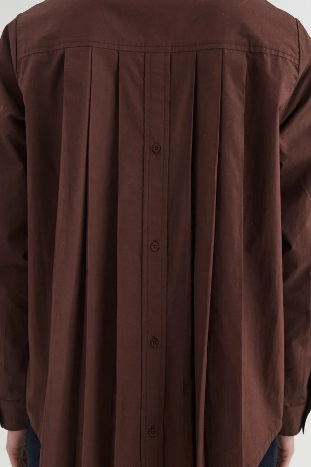 Basic Apparel - Silje LS Skjorte - Chicory Coffee
