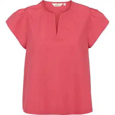 Basic Apparel - Silje SS Top - Holly Berry