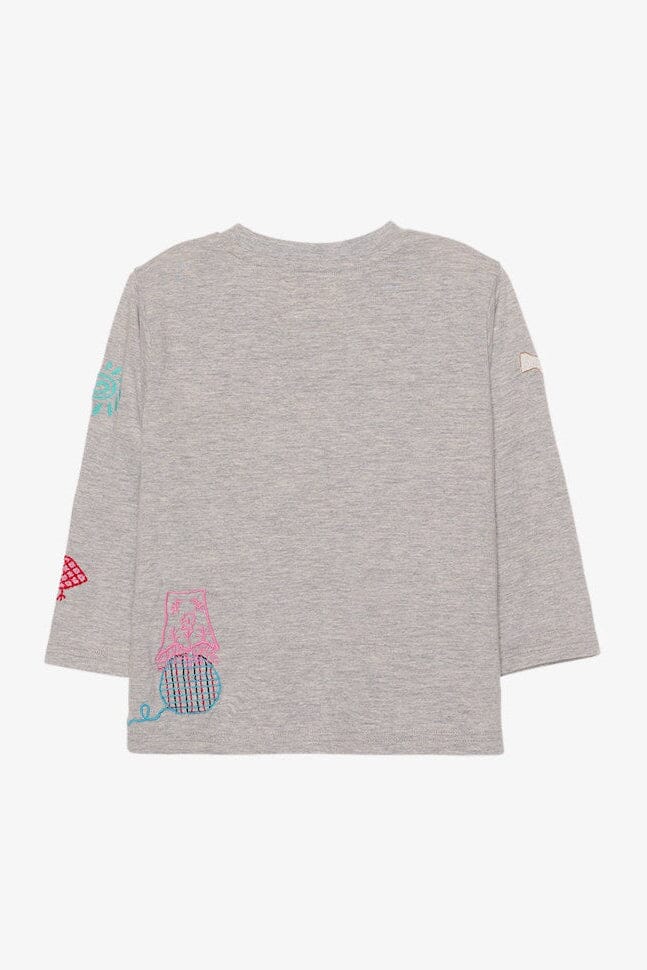 Sissel Edelbo - Billie Mini Længærmet - Grey Melange