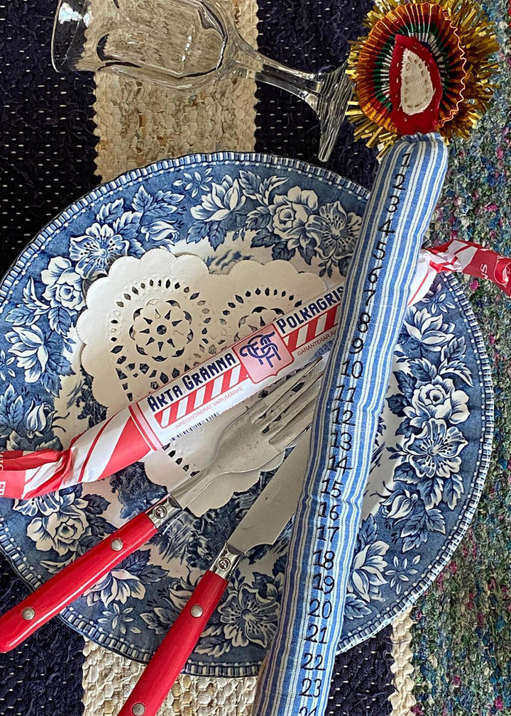 Sissel Edelbo - Kalenderlys - Blue Stripes - Onesize