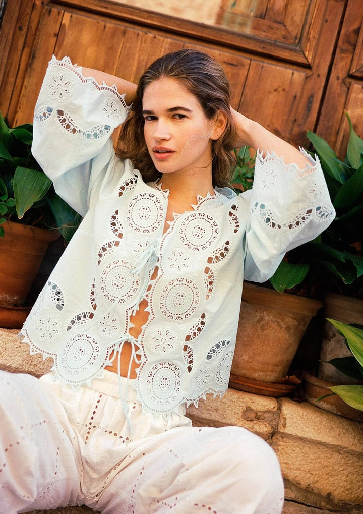 Sissel Edelbo - Anjali top - Crystal Blue - One Size