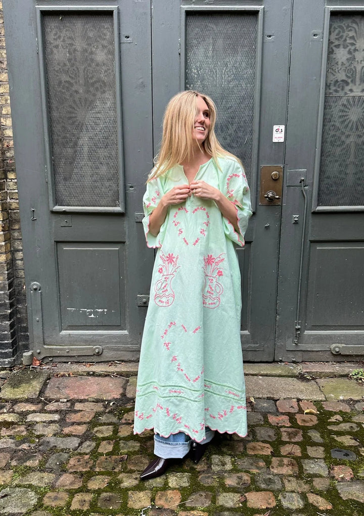 Sissel Edelbo - Belma Dress - Patina Green - Onesize