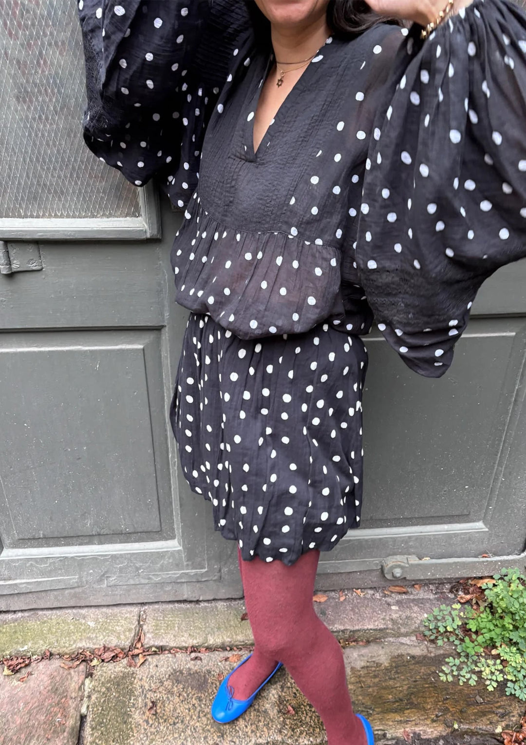 Sissel Edelbo - Bibi Top - Black Dots - Onesize