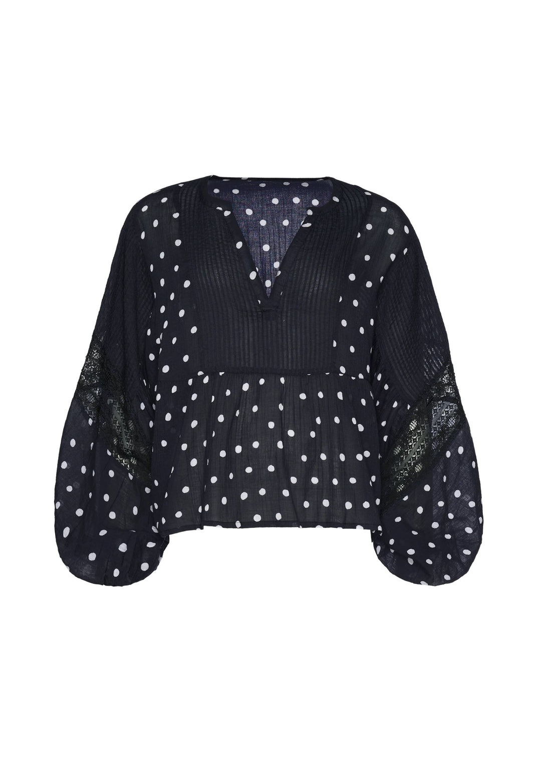 Sissel Edelbo - Bibi Top - Black Dots - Onesize