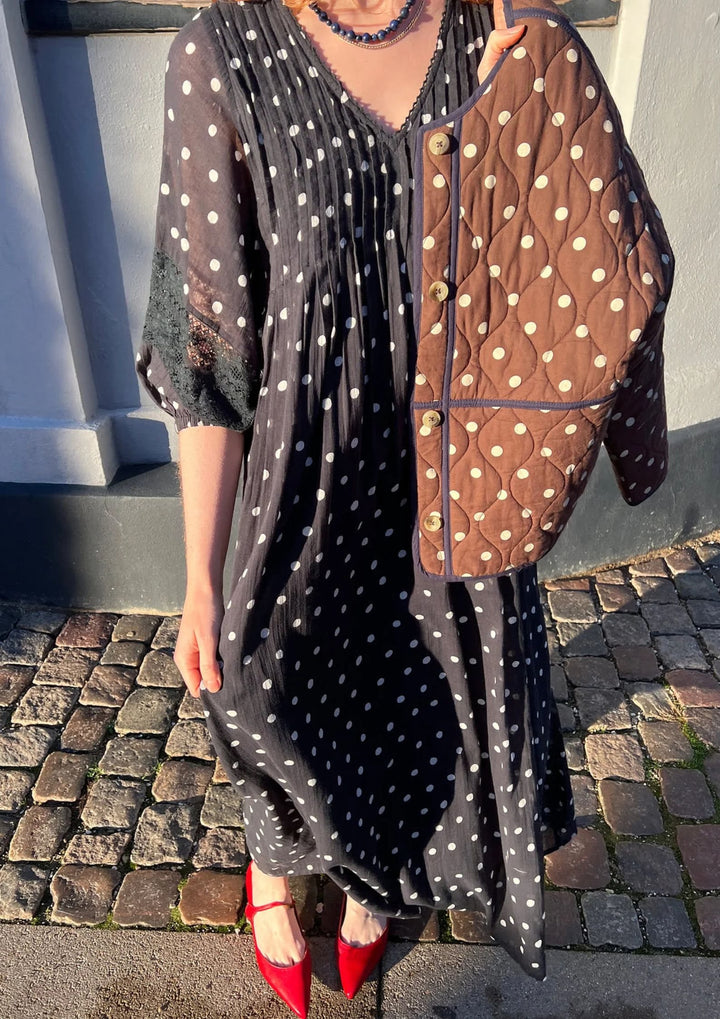 Sissel Edelbo - Bolette Dress - Black Dots - Onesize