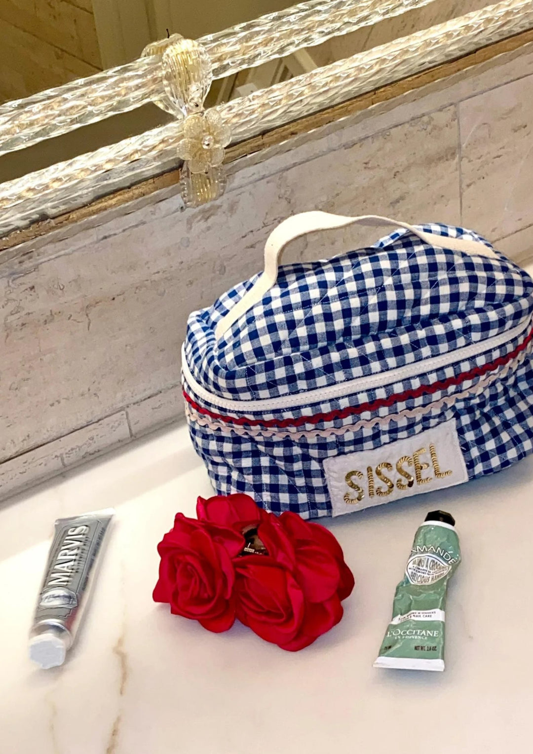 Sissel Edelbo - Bucket Bag - Blue Checks - Onesize