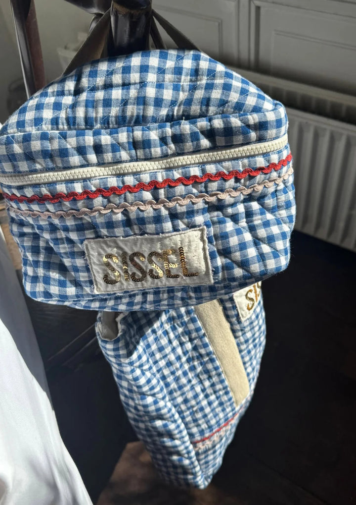 Sissel Edelbo - Bucket Bag - Blue Checks - Onesize