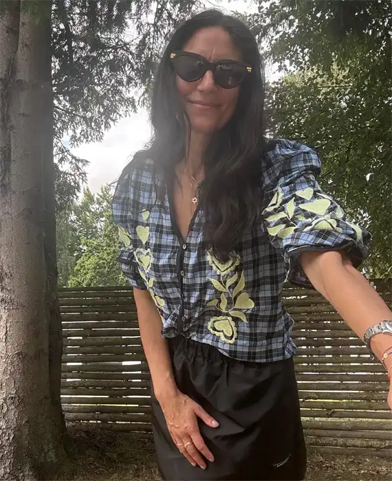 Sissel Edelbo - Fran Skjorte - Blue Checks - Onesize
