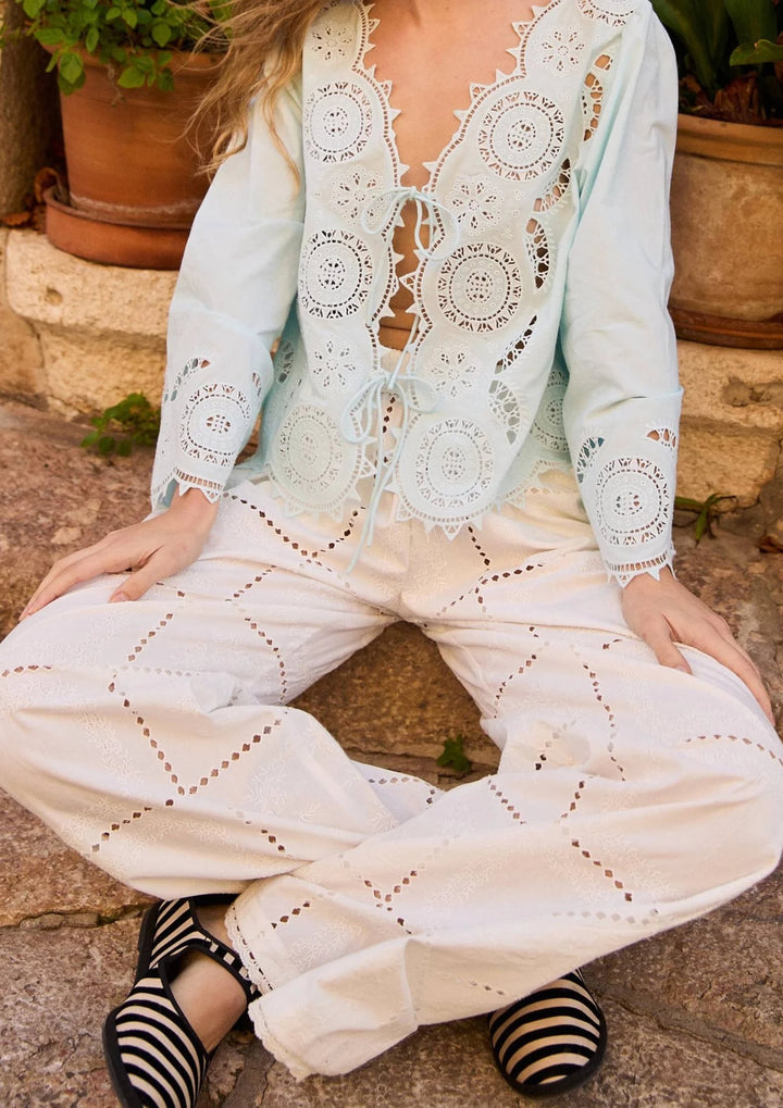 Sissel Edelbo - Hilde Pants - Leftover Fabric - White Squares